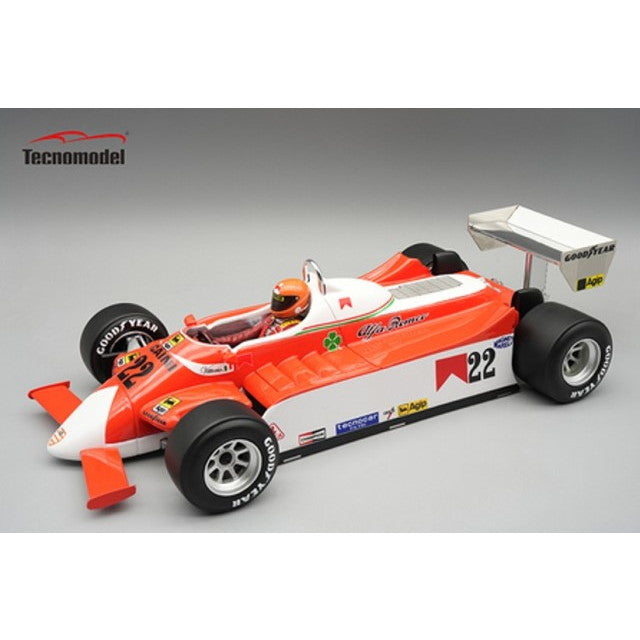 【予約安心出荷】[MDL] 1/18 アルファロメオ 179 オランダGP 1980 Vittorio Brambilla ドライバーフィギュア付き 完成品 ミニカー(TMD18-421A) Tecnomodel(テクノモデル)(2026年1月)