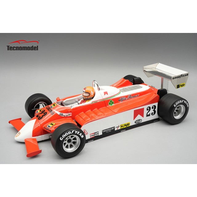 【予約安心出荷】[MDL] 1/18 アルファロメオ 179 アメリカGP 1980 B.Giacomelli ドライバーフィギュア付き 完成品 ミニカー(TMD18-421B) Tecnomodel(テクノモデル)(2026年1月)