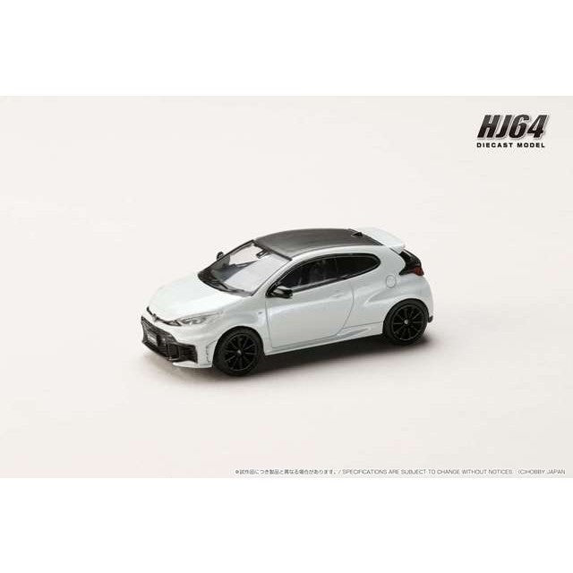 【新品】【お取り寄せ】[MDL] 1/64 トヨタ GR ヤリス RZハイパフォーマンス 2024(プラチナホワイトパールマイカ) 完成品 ミニカー(HJ641087PW) ホビージャパン(20251130)