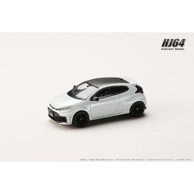 【中古即納】[MDL] 1/64 トヨタ GR ヤリス RZハイパフォーマンス 2024(プラチナホワイトパールマイカ) 完成品 ミニカー(HJ641087PW) ホビージャパン(20251130)