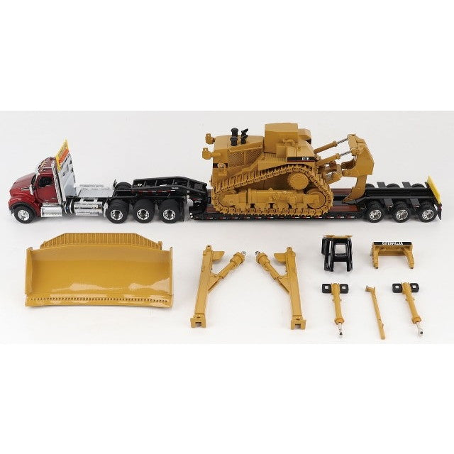 【予約安心出荷】[MDL] 1/50 ケンワース 880 デイキャブ タンデム&トライアルキングTK120 ローボーイトレーラー&キャタピラー CAT 11R ブルドーザーセット 完成品 ミニカー(DM85787) DIECAST MASTERS(ダイキャストマスター)(2025年11月)