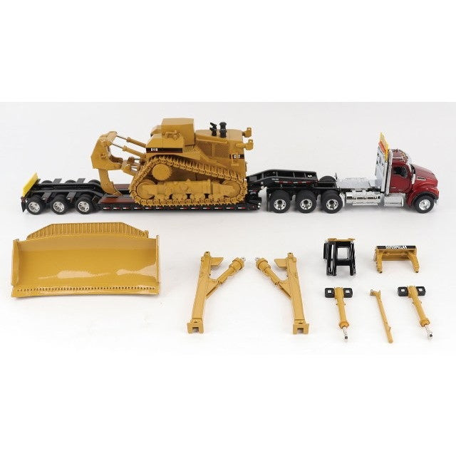 【予約安心出荷】[MDL] 1/50 ケンワース 880 デイキャブ タンデム&トライアルキングTK120 ローボーイトレーラー&キャタピラー CAT 11R ブルドーザーセット 完成品 ミニカー(DM85787) DIECAST MASTERS(ダイキャストマスター)(2025年11月)