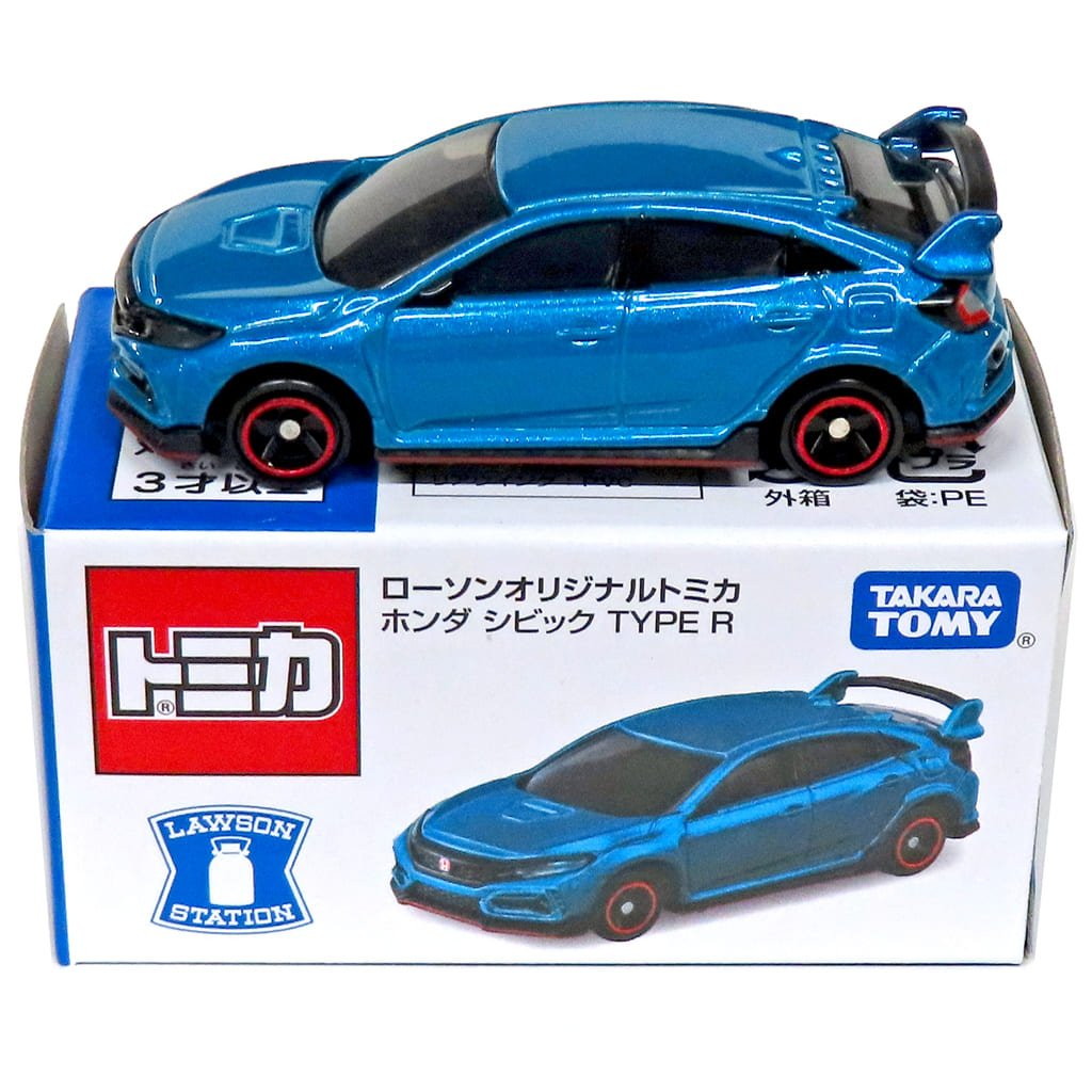 【中古即納】[MDL] トミカ ホンダ シビック TYPE R(エメラルドグリーン) ローソン オリジナル 完成品 ミニカー タカラトミー(20250118)