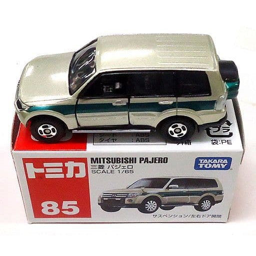 【中古即納】[MDL] トミカ No.85 1/65 三菱 パジェロ(シルバー×グリーン/赤箱/ベトナム製/タカラトミー) 完成品 ミニカー タカラトミー(19991231)
