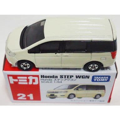 【中古即納】[MDL] トミカ No.21 1/64 Honda ステップワゴン(アイボリー/中国製/赤箱) 完成品 ミニカー タカラトミー(20100715)