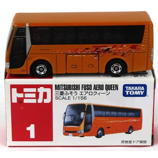 【中古即納】[MDL] トミカ No.1 1/156 三菱ふそうエアロクィーン(オレンジ/赤箱/ベトナム製) 完成品 ミニカー タカラトミー(20000601)