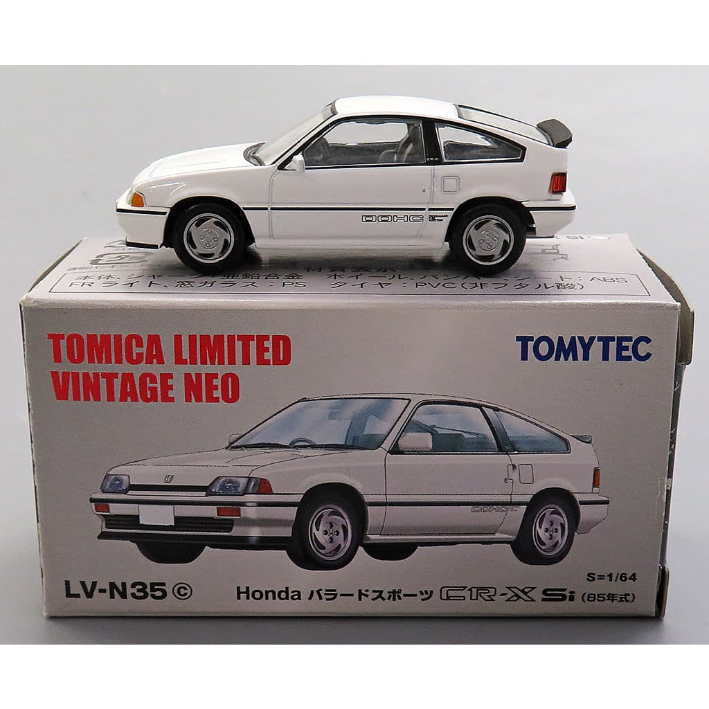 【中古即納】[MDL] トミカリミテッドヴィンテージ NEO LV-N35c 1/64 Honda バラードスポーツ CR-X Si 85年式 白 完成品 ミニカー(243359) TOMYTEC(トミーテック)(20120526)
