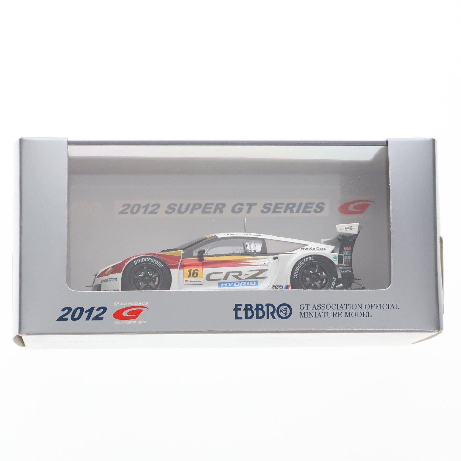【中古即納】[MDL] 1/43 MUGEN CR-Z GT スーパーGT300 2012 シェイクダウン No.16 ホワイト 完成品 ミニカー(44830) EBBRO(エブロ)(20220328)