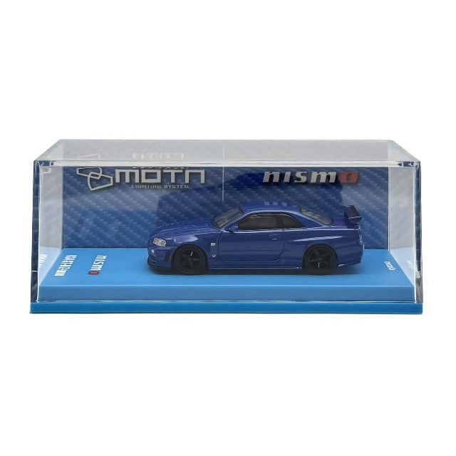 【予約安心出荷】[MDL] MOTNシリーズ 1/64 ニスモ R34 GT-R Z-tune LED搭載(ベイサイドブルー) 完成品 ミニカー(K07130LBL) 京商(2025年9月)