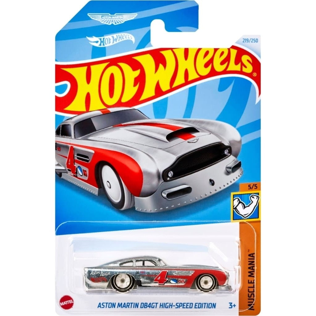 【中古即納】[MDL] Hot Wheels(ホットウィール) MUSCLE MANIA 1/64 アストンマーティン DB4GT ハイスピード エディション 完成品 ミニカー(HXR20-9866) マテル(20241031)