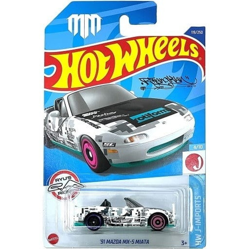 【中古即納】[MDL] Hot Wheels(ホットウィール) J-IMPORTS 1/64 '91 マツダ MX-5 ミアータ 完成品 ミニカー(HHF02) マテル(20220507)
