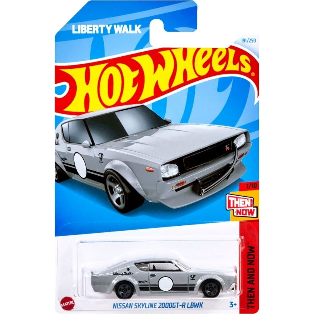 【中古即納】[MDL] Hot Wheels(ホットウィール) THEN AND NOW 1/64 日産 スカイライン 2000GT-R LBWK 完成品 ミニカー(HXR13-9866) マテル(20241003)