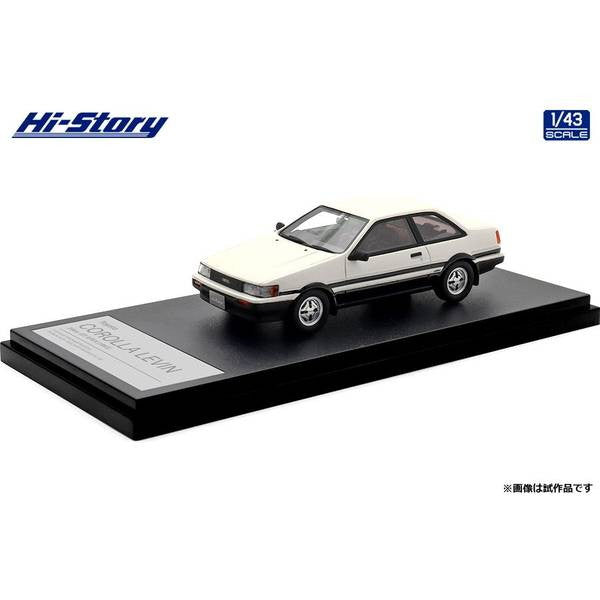 【予約安心出荷】[MDL] ハイストーリーシリーズ 1/43 Toyota COROLLA LEVIN(カローラレビン) 2dr GT APEX(1983) ハイテックツートン 完成品 ミニカー(HS522WH) ハイストーリー(2025年10月)