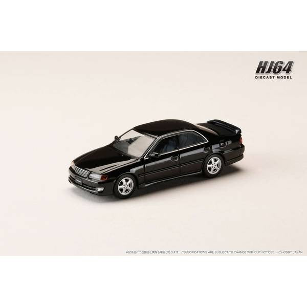 【予約安心出荷】[MDL] 1/64 トヨタ チェイサー ツアラーV (JZX100) アーリーバージョン (1996) ブラックカスタマイズカラー 完成品 ミニカー(HJ641072BK) ホビージャパン(2025年10月)