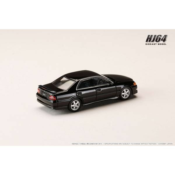 【予約安心出荷】[MDL] 1/64 トヨタ チェイサー ツアラーV (JZX100) アーリーバージョン (1996) ブラックカスタマイズカラー 完成品 ミニカー(HJ641072BK) ホビージャパン(2025年10月)