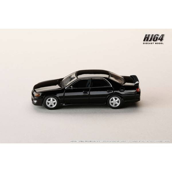 【予約安心出荷】[MDL] 1/64 トヨタ チェイサー ツアラーV (JZX100) アーリーバージョン (1996) ブラックカスタマイズカラー 完成品 ミニカー(HJ641072BK) ホビージャパン(2025年10月)