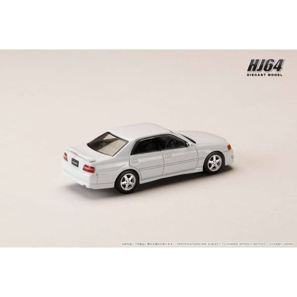 【新品】【お取り寄せ】[MDL] 1/64 トヨタ チェイサー ツアラーV (JZX100) アーリーバージョン (1996) スーパーホワイトII 完成品 ミニカー(HJ641072W) ホビージャパン(20251128)