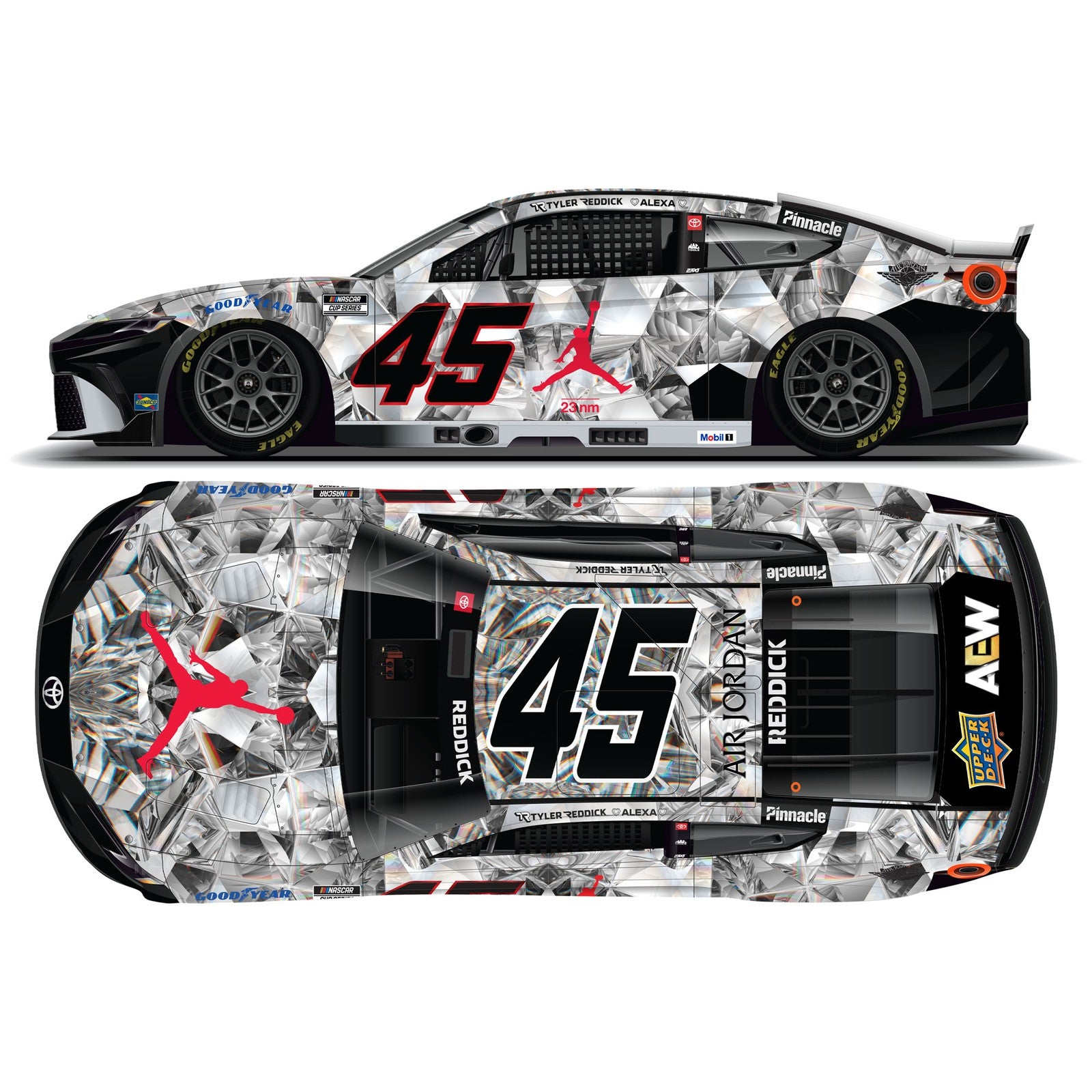 【予約安心出荷】[MDL] Lionel Racing(ライオネルレーシング) NASCAR CUP Series 1/64 JORDAN BRAND CRYSTAL 2025 トヨタ カムリ XSE タイラー・レディック #45 テキサス 完成品 ミニカー(LR331319) 京商(2025年12月)
