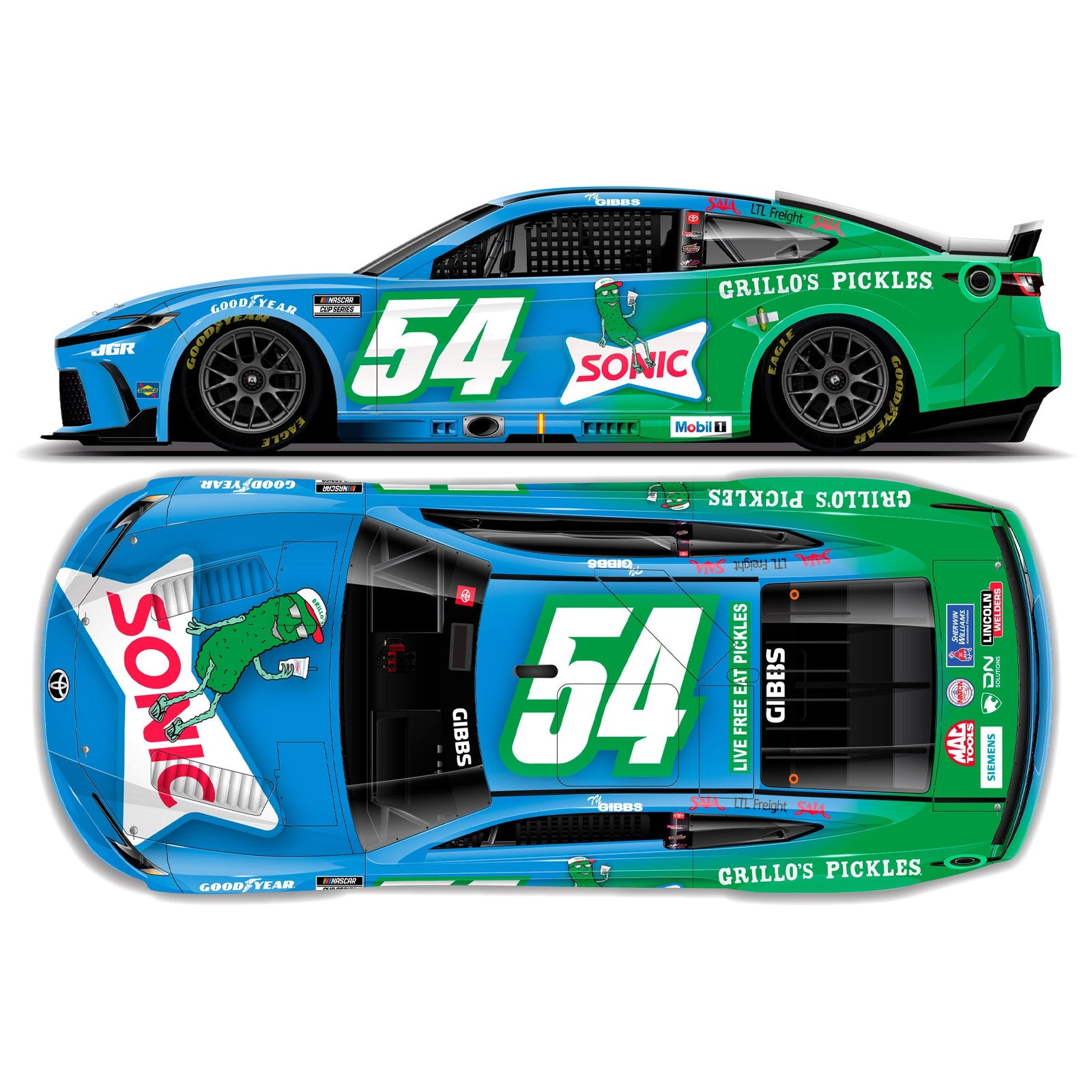 【予約安心出荷】[MDL] Lionel Racing(ライオネルレーシング) NASCAR CUP Series 1/64 SONIC/GRILLO'S PICKLES 2025 トヨタ カムリ XSE タイ・ギブス #54 エコーパーク 完成品 ミニカー(LR333207) 京商(2025年12月)