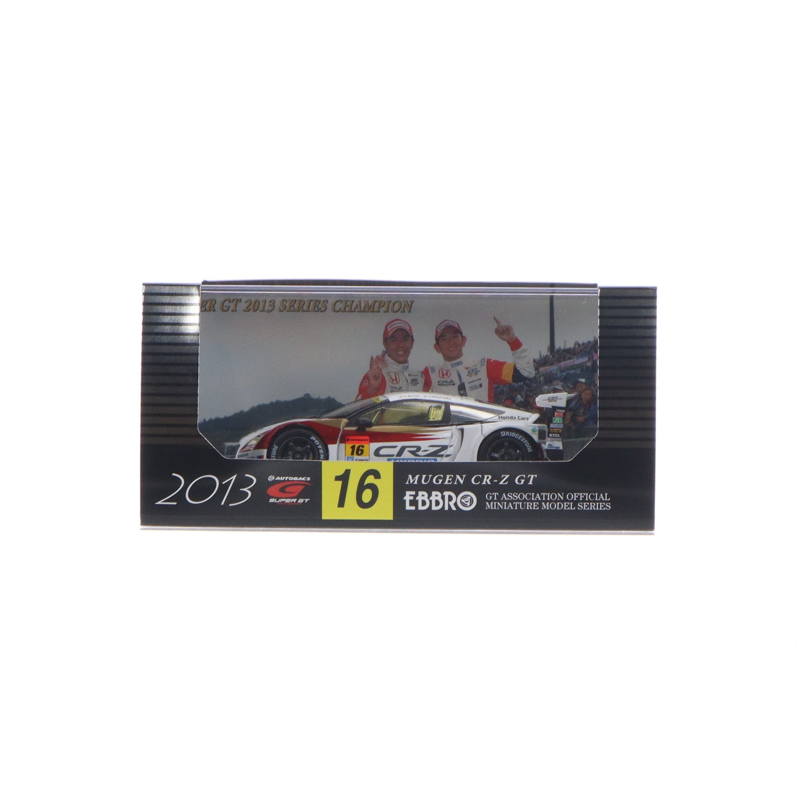 【中古即納】[MDL] 1/43 MUGEN CR-Z SUPER GT300 2013 Champion MOTUL #16(ホワイト×レッド) 完成品 ミニカー(45048) EBBRO(エブロ)(20140926)