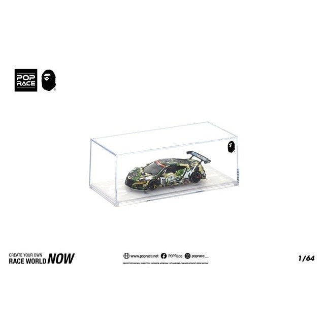 【新品即納】[MDL] 1/64 HONDA(ホンダ) NSX GT3 EVO22 KCMG BATHING APE 完成品 ミニカー(PR640027) POP RACE(ポップレース)(20250831)