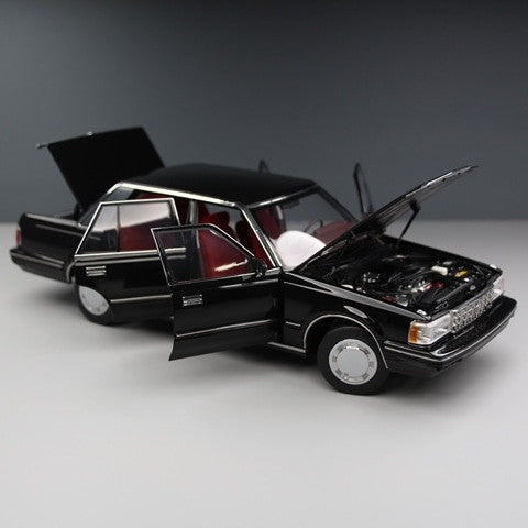【予約安心出荷】[MDL] 1/18 トヨタ クラウン MS122 ブラック(内装レッド) 完成品 ミニカー(8250611B-1) XiaoGuang MODEL(2025年9月)