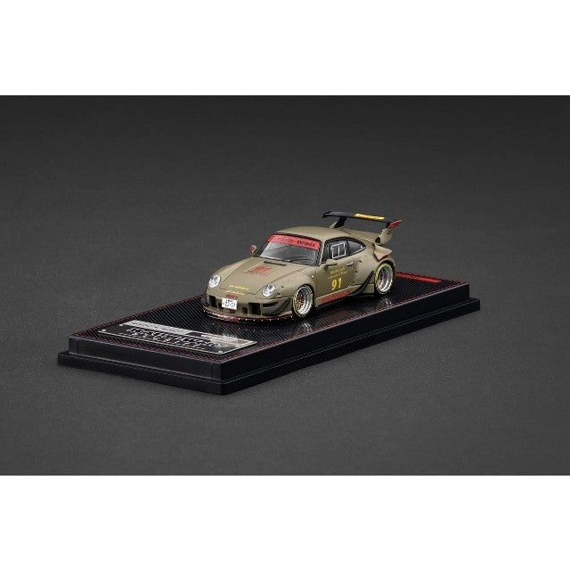 【新品】【お取り寄せ】[MDL] 1/64 RWB 993 Matte Green(マットグリーン) 完成品 ミニカー(IG3873) ignition model(イグニッションモデル)(20260131)