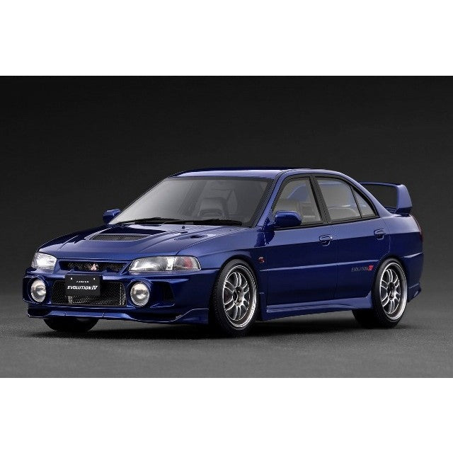 【新品】【お取り寄せ】[MDL] 1/18 Mitsubishi LANCER EVOLUTION(ランサーエボリューション) IV(CN9A) Dark Blue(ダークブルー) 完成品 ミニカー(IG3784) ignition model(イグニッションモデル)(20251231)