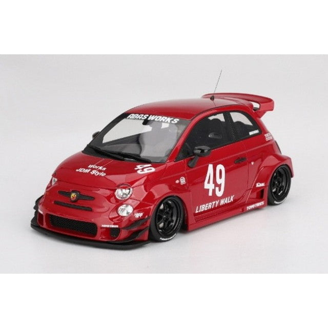 【予約安心出荷】[MDL] TOP SPEEDシリーズ 1/18 アバルト 595 LB-WORKS x Abas Works レッド 完成品 ミニカー(TS0613) TSM(トゥルースケールミニチュアズ)(2025年11月)