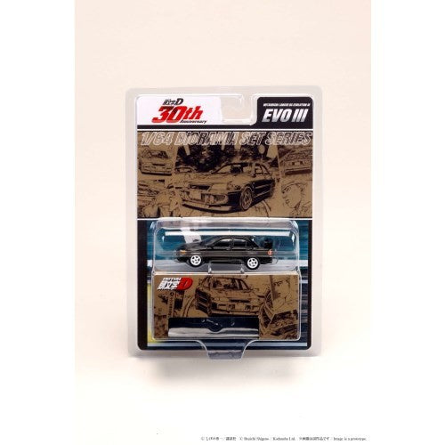 【新品】【お取り寄せ】[MDL] 1/64 Mitsubishi Lancer RS Evolution(ランサーRSエボリューション) III / 須藤京一 VS 高橋涼介 頭文字D(イニシャルD) 完成品 ミニカー(HJDMD004) ホビージャパン(20251130)