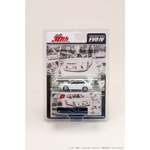 【新品】【お取り寄せ】[MDL] 1/64 Mitsubishi Lancer RS Evolution(ランサーRSエボリューション) IV / 岩城清次 VS 藤原拓海 頭文字D(イニシャルD) 完成品 ミニカー(HJDMD005) ホビージャパン(20251128)