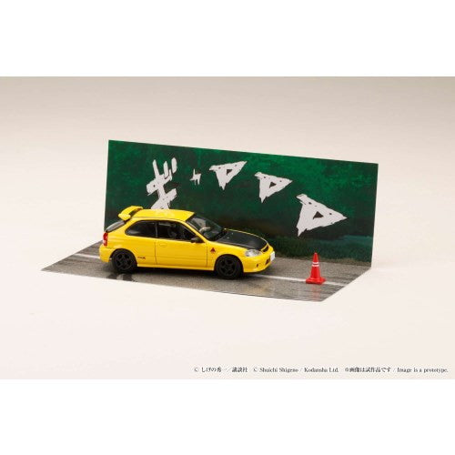 【予約安心出荷】[MDL] 1/64 Honda CIVIC(シビック)(EK9) 東堂塾 / 舘智幸 VS 藤原拓海 頭文字D(イニシャルD) 完成品 ミニカー(HJDMD007) ホビージャパン(2025年12月)