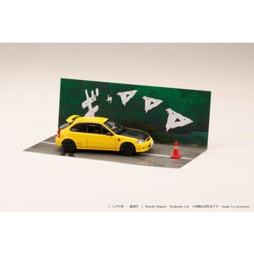【新品】【お取り寄せ】[MDL] 1/64 Honda CIVIC(シビック)(EK9) 東堂塾 / 舘智幸 VS 藤原拓海 頭文字D(イニシャルD) 完成品 ミニカー(HJDMD007) ホビージャパン(20251220)