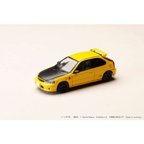 【新品】【お取り寄せ】[MDL] 1/64 Honda CIVIC(シビック)(EK9) 東堂塾 / 舘智幸 VS 藤原拓海 頭文字D(イニシャルD) 完成品 ミニカー(HJDMD007) ホビージャパン(20251220)