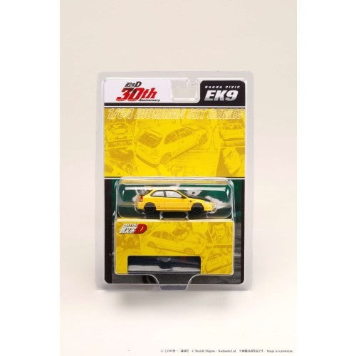 【新品】【お取り寄せ】[MDL] 1/64 Honda CIVIC(シビック)(EK9) 東堂塾 / 舘智幸 VS 藤原拓海 頭文字D(イニシャルD) 完成品 ミニカー(HJDMD007) ホビージャパン(20251220)