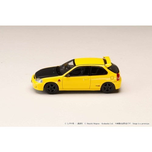 【新品】【お取り寄せ】[MDL] 1/64 Honda CIVIC(シビック)(EK9) 東堂塾 / 舘智幸 VS 藤原拓海 頭文字D(イニシャルD) 完成品 ミニカー(HJDMD007) ホビージャパン(20251220)