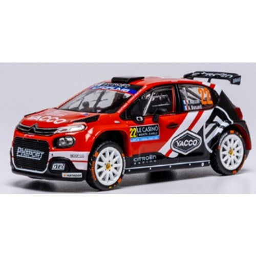【予約安心出荷】[MDL] 1/18 シトロエン C3 ラリー2 2025年 ラリーモンテカルロ WRC2 優勝 #22 Y.Rossel/A.Dunand 完成品 ミニカー(RAM975A) IXO Models(イクソモデルス)(2025年9月)