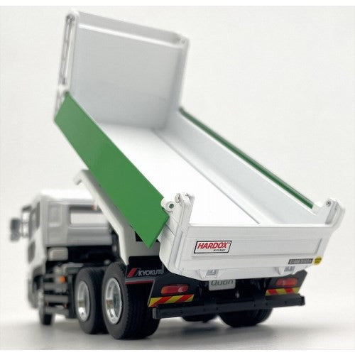 【予約安心出荷】[MDL] 1/43 UD TRUCKS QUON(UDトラックス クオン) KYOKUTOダンプ (ホワイト) 完成品 ミニカー(KS03940W) 京商(2025年9月)