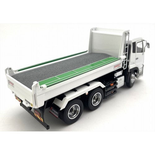 【予約安心出荷】[MDL] 1/43 UD TRUCKS QUON(UDトラックス クオン) KYOKUTOダンプ (ホワイト) 完成品 ミニカー(KS03940W) 京商(2025年9月)