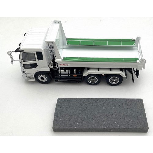 【予約安心出荷】[MDL] 1/43 UD TRUCKS QUON(UDトラックス クオン) KYOKUTOダンプ (ホワイト) 完成品 ミニカー(KS03940W) 京商(2025年9月)