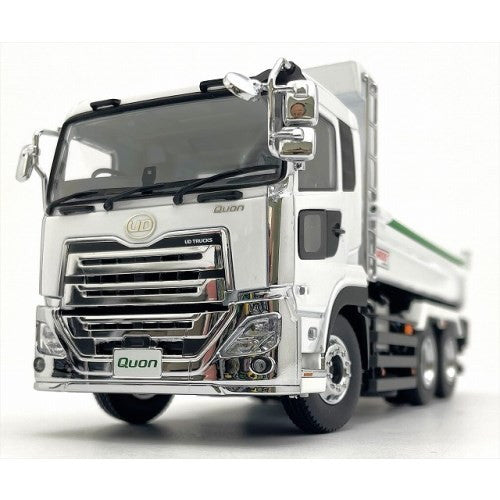 【予約安心出荷】[MDL] 1/43 UD TRUCKS QUON(UDトラックス クオン) KYOKUTOダンプ (ホワイト) 完成品 ミニカー(KS03940W) 京商(2025年9月)