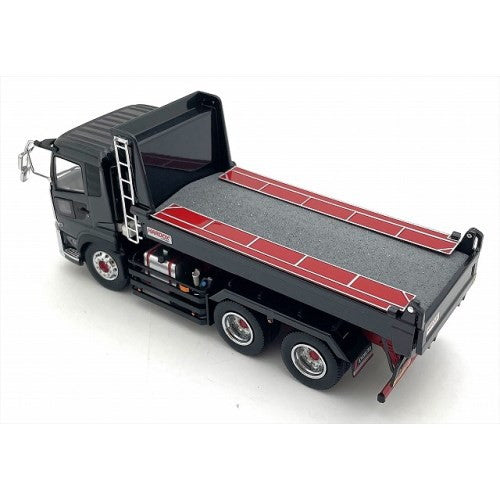 【予約安心出荷】[MDL] 1/43 UD TRUCKS QUON(UDトラックス クオン) KYOKUTOダンプ (ブラックメタリック) 完成品 ミニカー(KS03940BK) 京商(2025年9月)