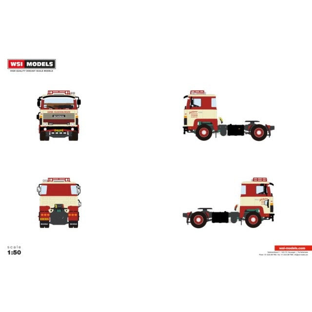 【予約安心出荷】[MDL] 1/50 Gebr. Oldenburger SCANIA 1 SERIES 4X2 完成品 ミニカー(01-4771) WSI MODELS(2026年5月)
