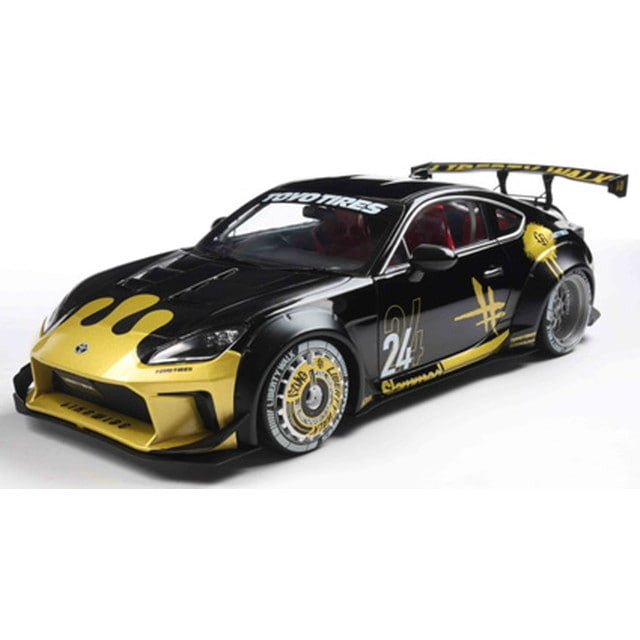 【予約安心出荷】[MDL] 1/18 トヨタ GR86 リバティウォーク ボディキット 2024(ブラック/ゴールド) 完成品 ミニカー(S1813603) solido(ソリド)(2026年3月)