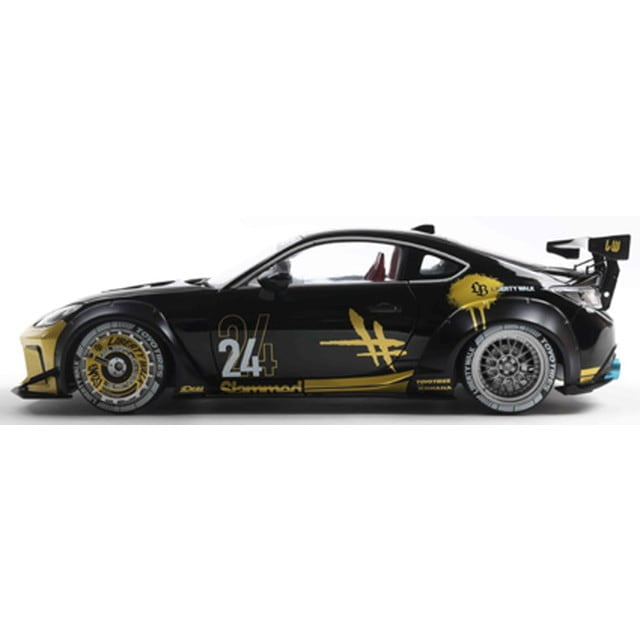 【予約安心出荷】[MDL] 1/18 トヨタ GR86 リバティウォーク ボディキット 2024(ブラック/ゴールド) 完成品 ミニカー(S1813603) solido(ソリド)(2026年3月)