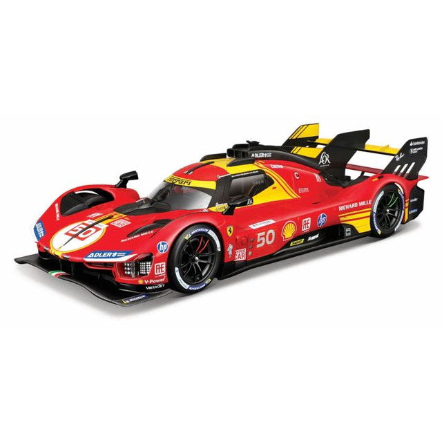 【予約安心出荷】[MDL] 1/18 フェラーリ 499P ル・マン 2024 ウィナー No50(ウィンドウボックス) 完成品 ミニカー(18-16303R) BBURAGO(ブラゴ)(2025年9月)