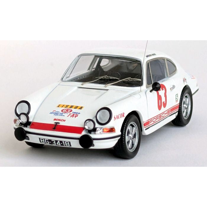【予約安心出荷】[MDL] 1/43 ポルシェ 911S 1969年 TAPラリー 12位 #63 Americo Nunes/Fernando Fonseca 完成品 ミニカー(dsn322) Trofeu(トロフュー)(20251031)
