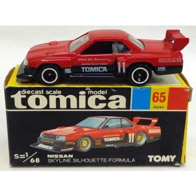 【中古即納】[MDL] トミカ No.65 1/68 日産 スカイライン シルエット フォーミュラ #11(レッド×ブラック/黒箱/日本製) 完成品 ミニカー トミー(19991231)