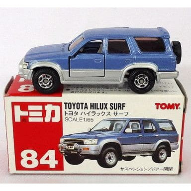 【中古即納】[MDL] トミカ No.84 1/65 トヨタ ハイラックス サーフ(スカイブルー/赤箱) 完成品 ミニカー トミー(19991231)