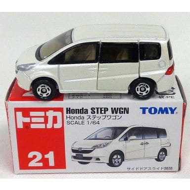 【中古即納】[MDL] トミカ No.21 1/64 Honda ステップワゴン(ホワイト/赤箱) 完成品 ミニカー トミー(19991231)